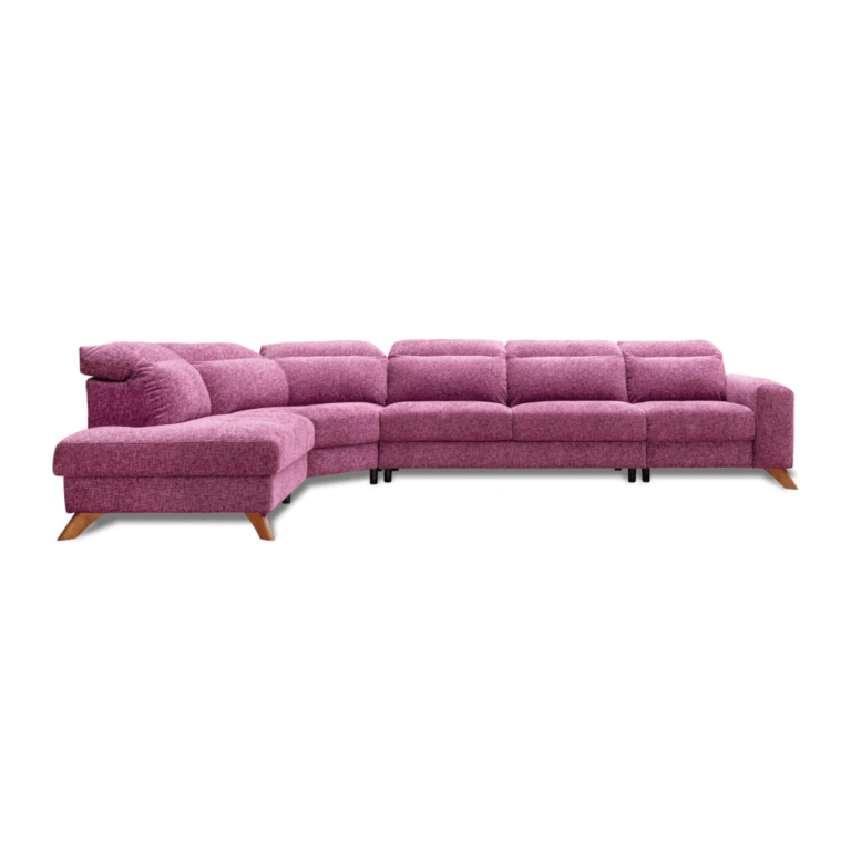 Imperio Corner Sofa Left Pink Plum Victory 342