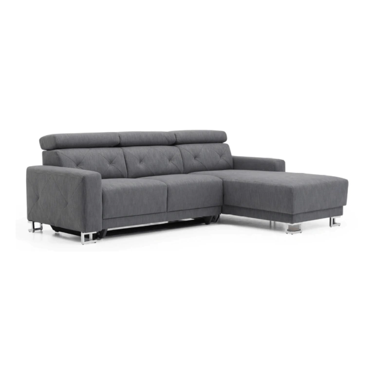 Life Corner Sofa Bed Right Dark Grey Linate 16