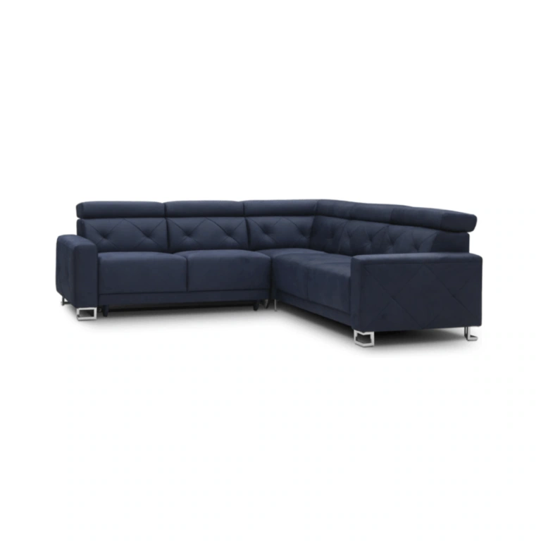 Life Corner Sofa Bed Right Navy Letto 79