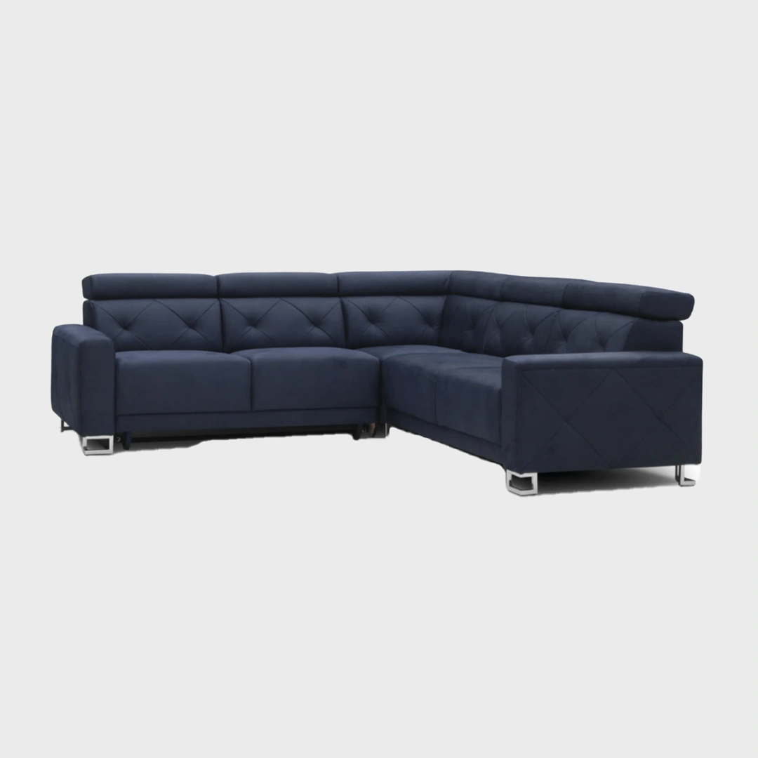 Life Corner Sofa Bed Right Navy Letto 79