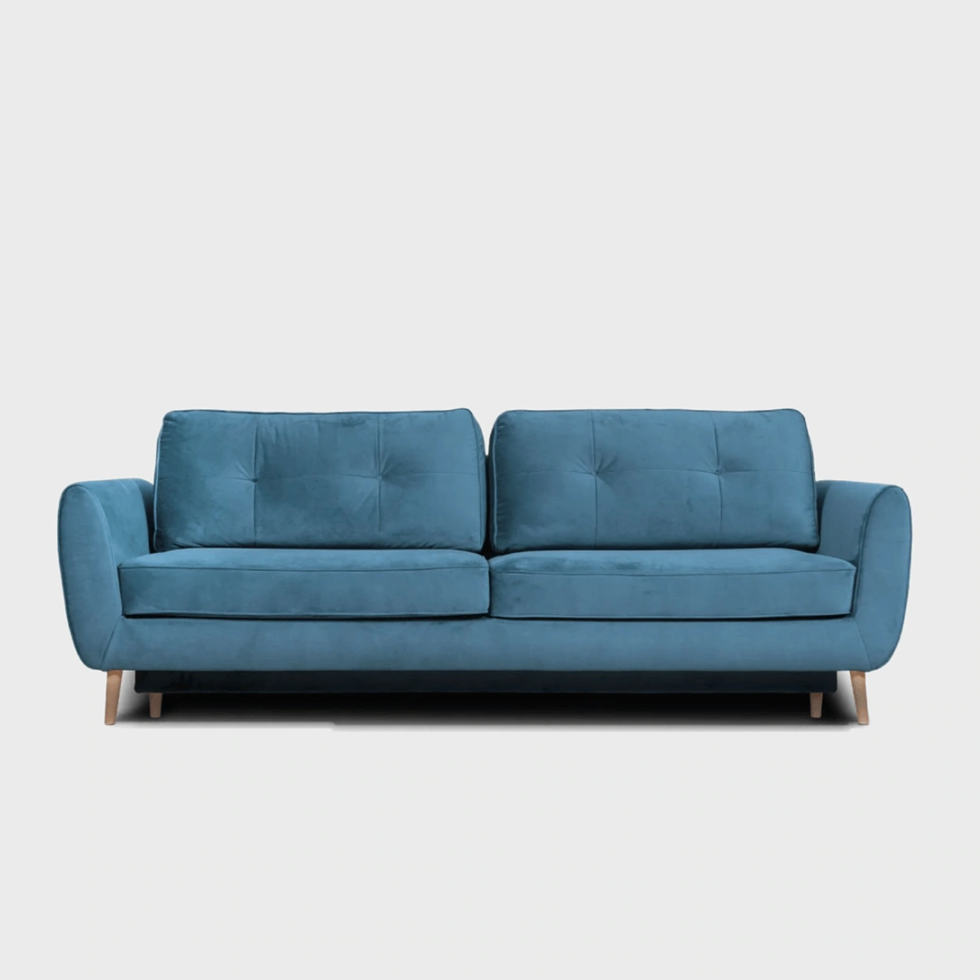 Oland 3 Sofa Bed Blue Apia 2313