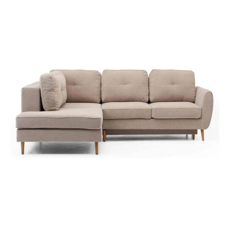 Oland Corner Sofa Bed Left Beige