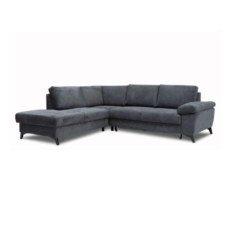 Orlando Corner Sofa Bed Left Graphite Dolce 23