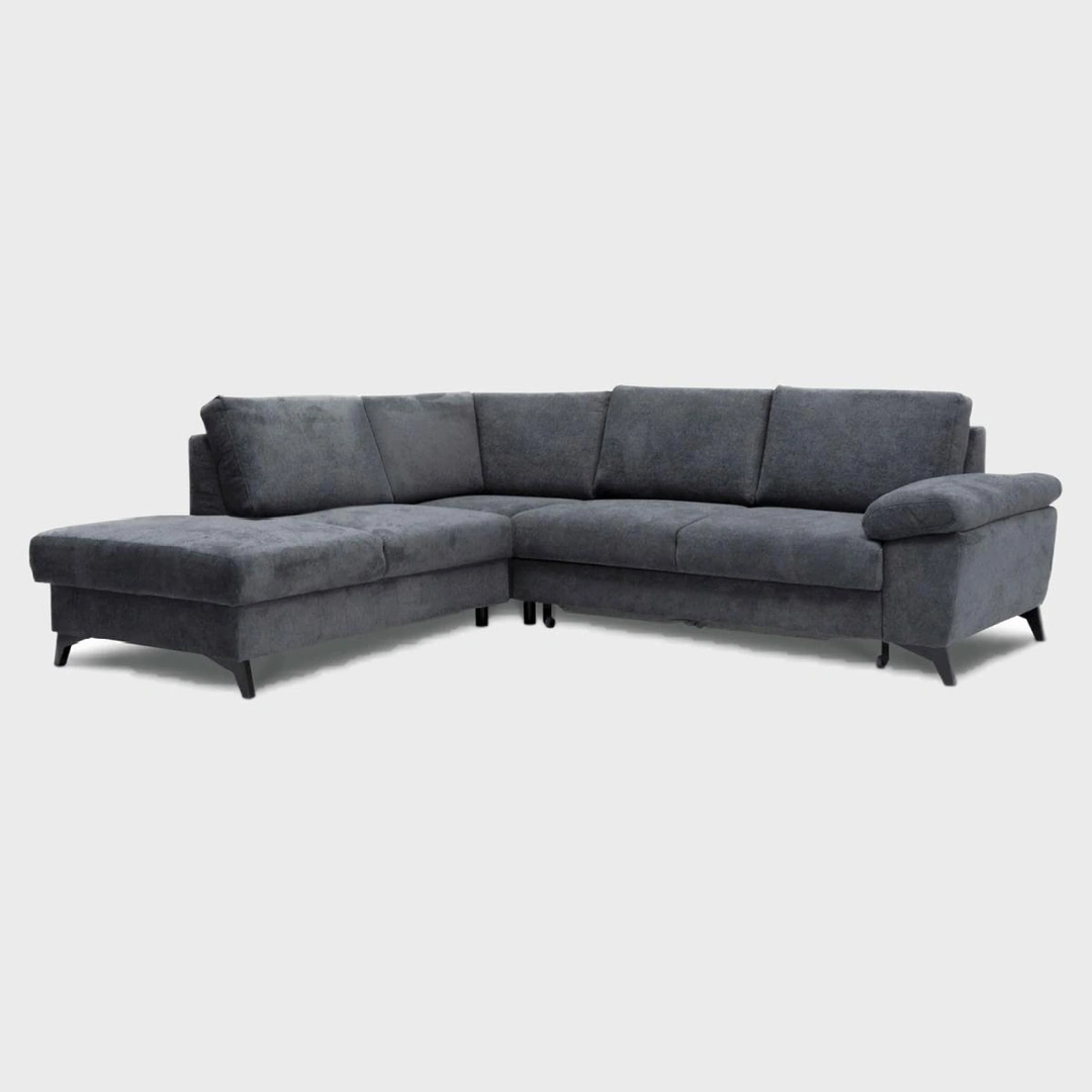 Orlando Corner Sofa Bed Left Graphite Dolce 23