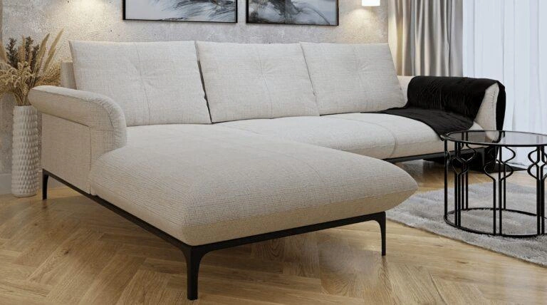 Reggio Corner Sofa Light Grey Diosa 85