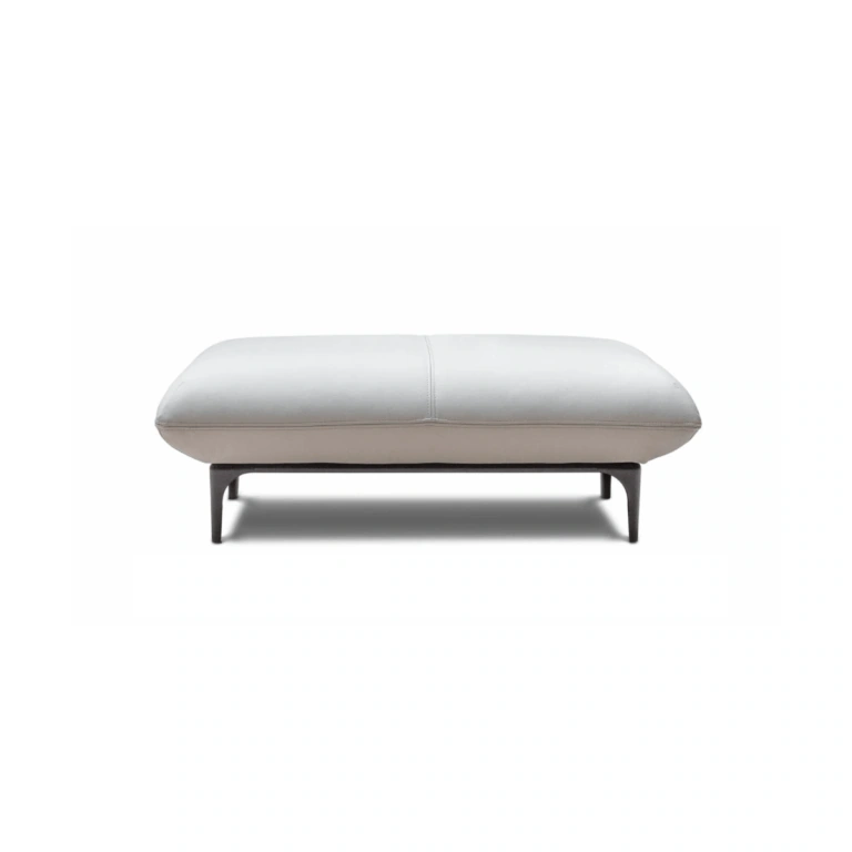 Reggio Pouf Cold Beige Leather SKT 15