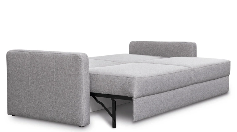 Rock 3 Sofa Bed Slim Arms Bright Grey Neat 90
