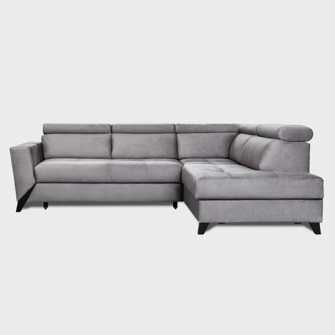 Salsa Corner Sofa Bed Right Grey Tivoli 85