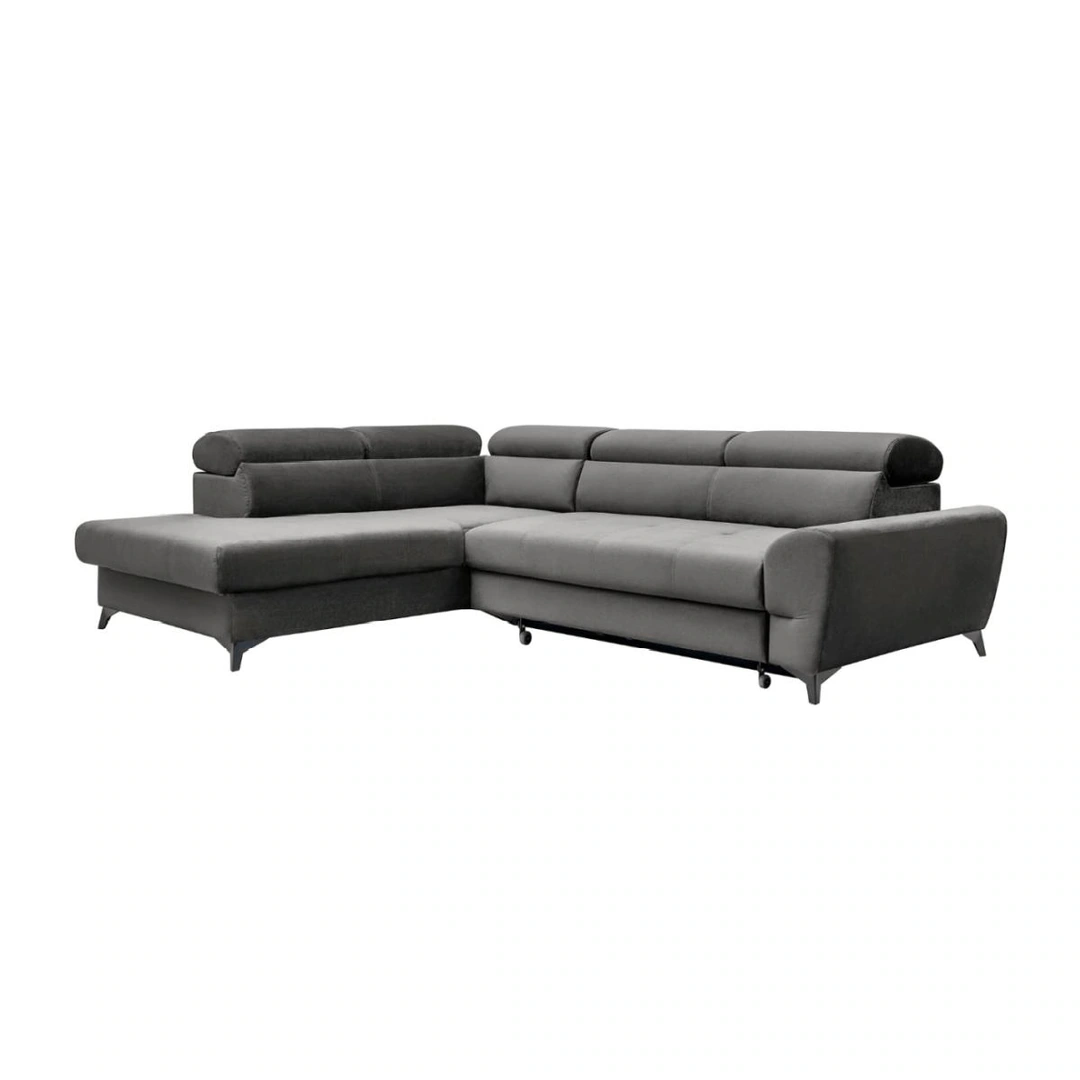 Swan Corner Sofa Bed Left Black Manila 18 Furniture Story Online