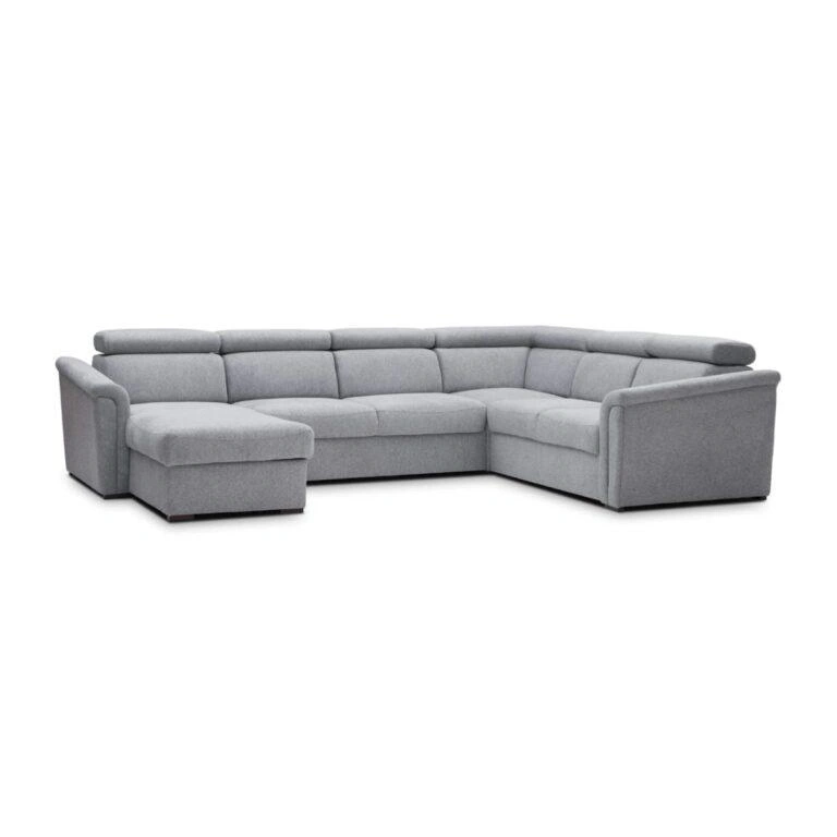 Tesla Corner Sofa Bed Right Bright Grey Diosa 85
