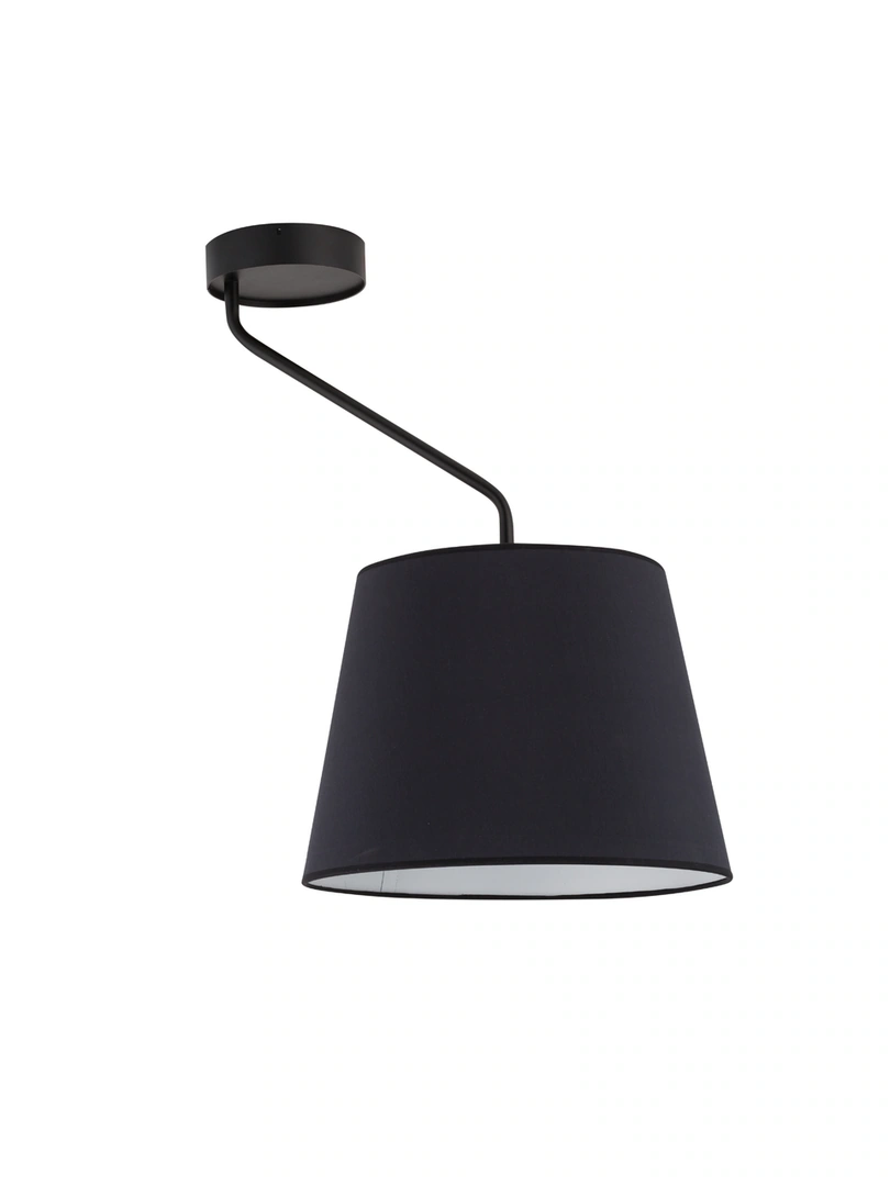 Lizbona Ceiling Light with Single Shade Black